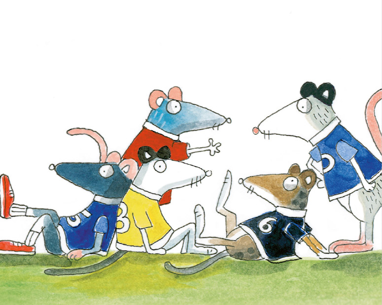 Dix petites souris s’en vont jouer au foot